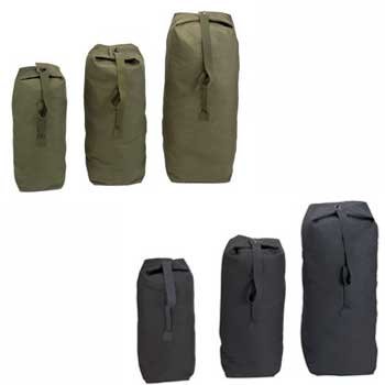 top load canvas duffle bag